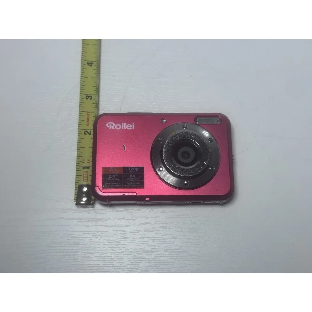 Rollei Compactline 52 5MP Digital Camera Red Pink Untested